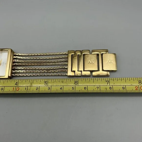 Anne Klein Womens Watch 29mm Gold Tone Diamond Multi Strand New Battery 7" - Picture 10 of 11